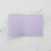 紫色の背景にひまわり3本 カード (内部)
