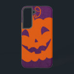 紫色の背景にハロウィーンオレンジ色のカボチャ SAMSUNG GALAXY S22ケース<br><div class="desc">オレンジ色のハロウィンカボチャと紫色の背景デザインは、10月の休日の祭りを明るくし素晴らして、ハロウィーンのファッションとデコールアイテムの両方に行く。この楽しむミニマモダンリストのハロウィンの外観。</div>