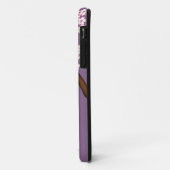 紫色の背景にピンクのきものが可愛いこけし人形 Case-Mate iPhoneケース (裏面/左)