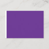 紫色の背景に プレイスカード (裏面)