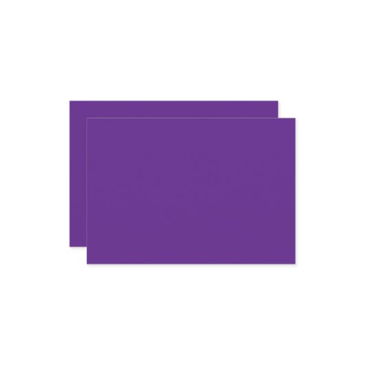 紫色の背景に 出欠カード (正面/裏面インサイチュ)