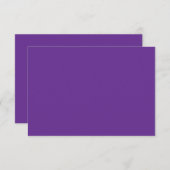 紫色の背景に 出欠カード (正面/裏面)