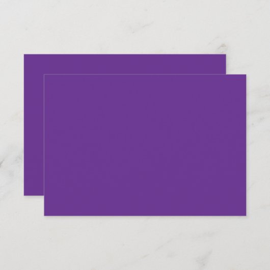 紫色の背景に 出欠カード (正面/裏面)