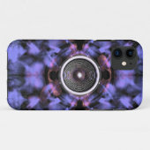 紫色の背景のスピーカー Case-Mate iPhoneケース (裏面(横))