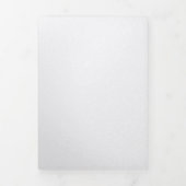 紫色の背景の大きなフローラシームレスなパターン 三つ折り案内状 (カバー)