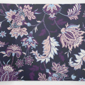 紫色の背景の大きなフローラシームレスなパターン 三つ折り案内状 (内部中)