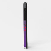 紫色の背景の木の赤く基本的な鳥 Case-Mate iPhoneケース (裏面/左)