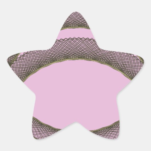 紫色の背景抽象芸術の重なり合う円 星シール (正面)
