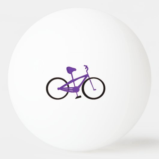 紫色の自転車 卓球ボール (正面)