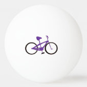 紫色の自転車 卓球ボール (裏面)