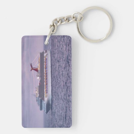 紫色の船 キーホルダー (裏面)