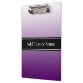 紫色の色あせパーソナライズされたた クリップボード (左)