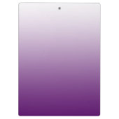 紫色の色あせパーソナライズされたた クリップボード (裏面)