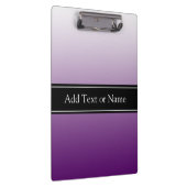 紫色の色あせパーソナライズされたた クリップボード (右)
