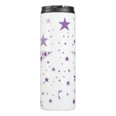 紫色の色の小さな星で作られた大スター タンブラー (裏面)