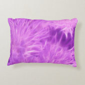 紫色の色合いの花を変換 アクセントクッション (裏面)