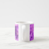 紫色の色合いの花を変換 エスプレッソカップ (裏面)