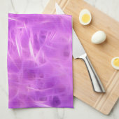 紫色の色合いの花を変換 キッチンタオル (四つ折り)