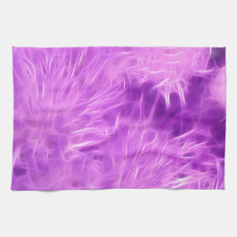 紫色の色合いの花を変換 キッチンタオル