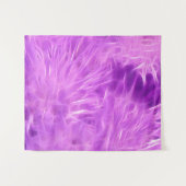 紫色の色合いの花を変換 タペストリー (正面(横))