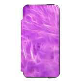 紫色の色合いの花を変換 INCIPIO iPhoneウォレットケース (フォリオ 正面)