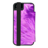 紫色の色合いの花を変換 INCIPIO iPhoneウォレットケース (フォリオ裏面)