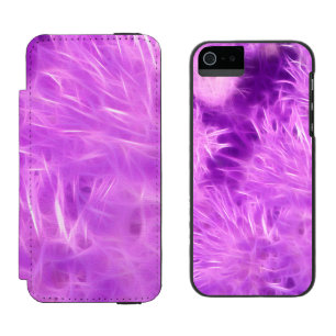 紫色の色合いの花を変換 iPhone SE/5/5sウォレットケース