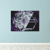 紫色の色相を引き伸ばしたキャンバス印刷 キャンバスプリント (インサイチュ (ウッドフロア))