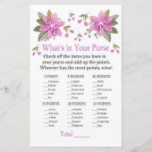 紫色の花あなたの財布ゲームの中に何がある (正面)