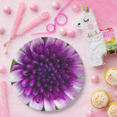 紫色の花が一日に ペーパープレート (パーティー)