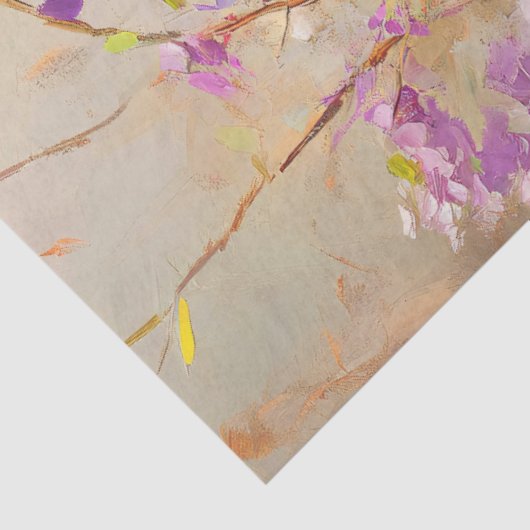 紫色の花が切り離された（鳥）ショウジョウコウカンチョウ 薄葉紙 (詳細)