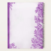 紫色の花が咲くプランナー プランナー手帳 (裏面)