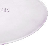 紫色の花が花盛りの切り板 カッティングボード (角)