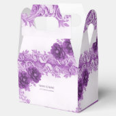 紫色の花が花見箱 フェイバーボックス (オープン)