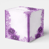 紫色の花が花見箱 フェイバーボックス (裏面サイド)