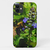 紫色の花とのまわりに Case-Mate iPhoneケース (裏面)
