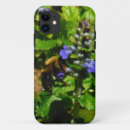 紫色の花とのまわりに iPhone 11 ケース
