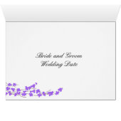 紫色の花とハートテーブルの座席番号 (内部横(下))