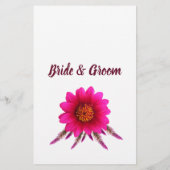 紫色の花と彼は彼女はシャワーのゲームカードを言った チラシ (裏面)