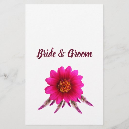 紫色の花と彼は彼女はシャワーのゲームカードを言った チラシ (裏面)