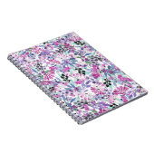 紫色の花と果実：水色 ノートブック (右側)