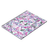 紫色の花と果実：水色 ノートブック (左側)