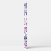 紫色の花と果実:水色 Case-Mate iPhoneケース (裏面 / 右)