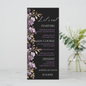 紫色の花と金ゴールドの葉から食べの除草メニュー メニュー (スタンド正面)