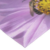 紫色の花にミツバチ テーブルクロス (アングル)