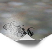 紫色の花に黄色い蝶 フォトプリント            (角)