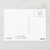 紫色の花のお母さんの日の挨拶 ポストカード (裏面)