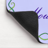 紫色の花のつる植物 マウスパッド (コーナー)