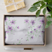 紫色の花のつる植物 薄葉紙 (ギフト)