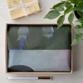 紫色の花のふわふわの羊畑 薄葉紙 (ギフト)